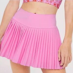 Gilly Hicks Vibrant Pink Pleated Mini Skirt